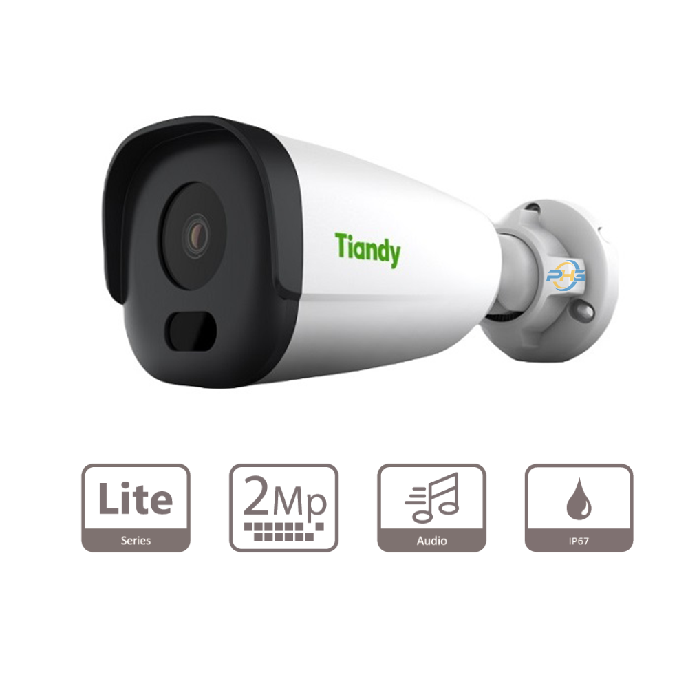  Camera TIANDY Lite Series TC-C32GS | Kết nối dây | IP | 2 MP | 1080P | Trong nhà hoặc ngoài trời 