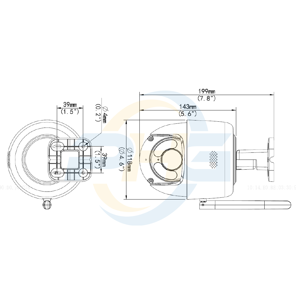  Camera UNIARCH UHO-P1A-M3F4D | Không dây | IP WIFI | 3 MP | 2K | Ngoài trời 