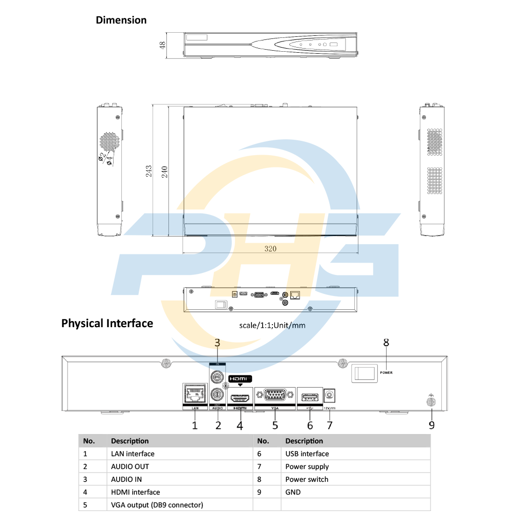  Đầu ghi hình HIKVISION DS-7608NI-K1 | 8 kênh IP | NVR 