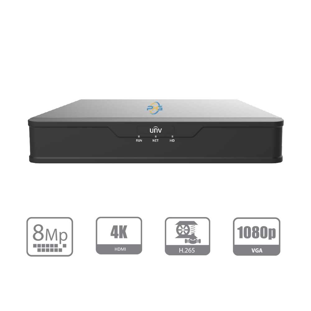  Đầu ghi hình UNV NVR301-08S3 | 8 kênh IP | NVR 