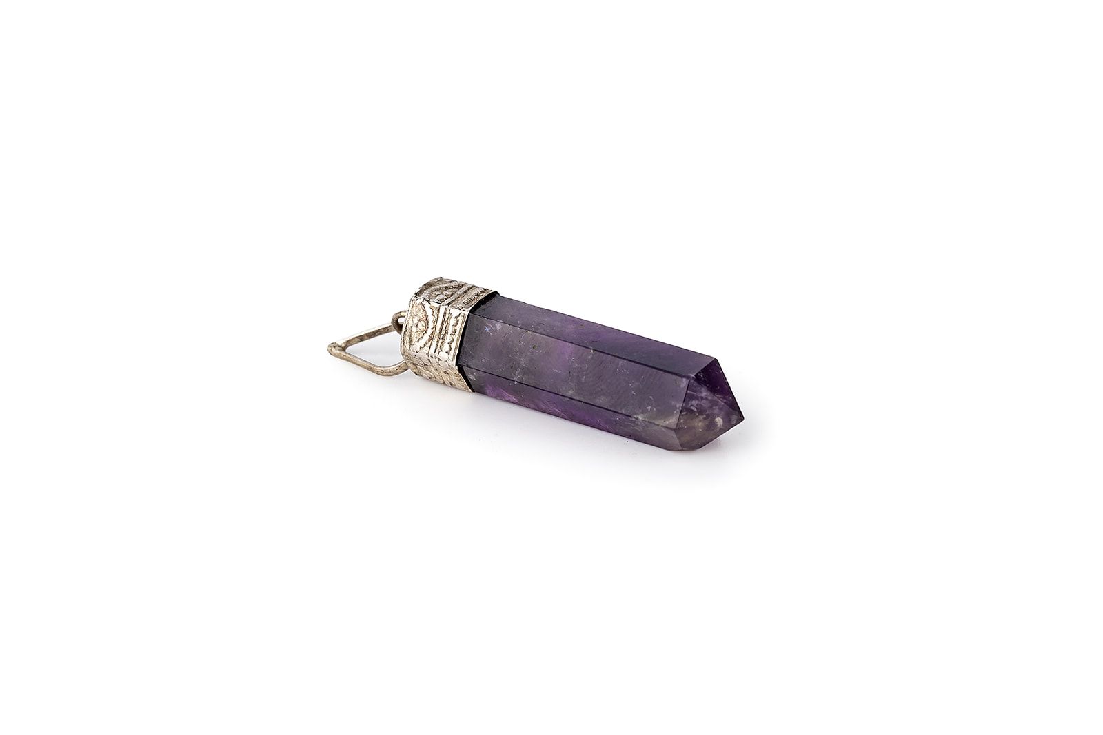 Mặt Dây Chuyền Lục Giác Thạch Anh Tím - Amethyst Pendant