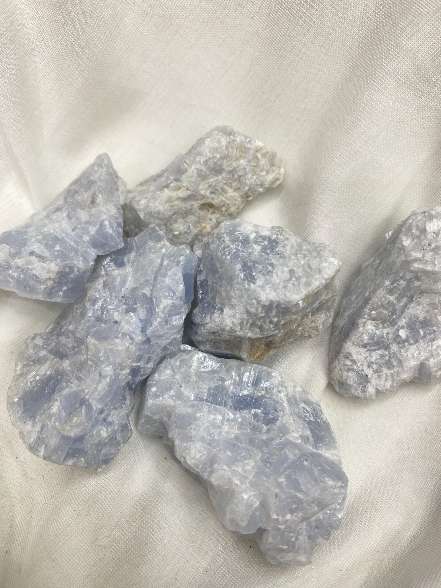 Đá Thô Calcite Lam -Blue Calcite Raw