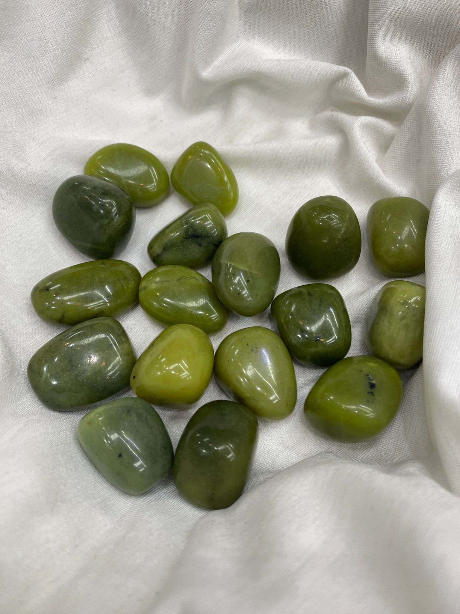 Sỏi Mã Não Xanh - Green Agate Tumble