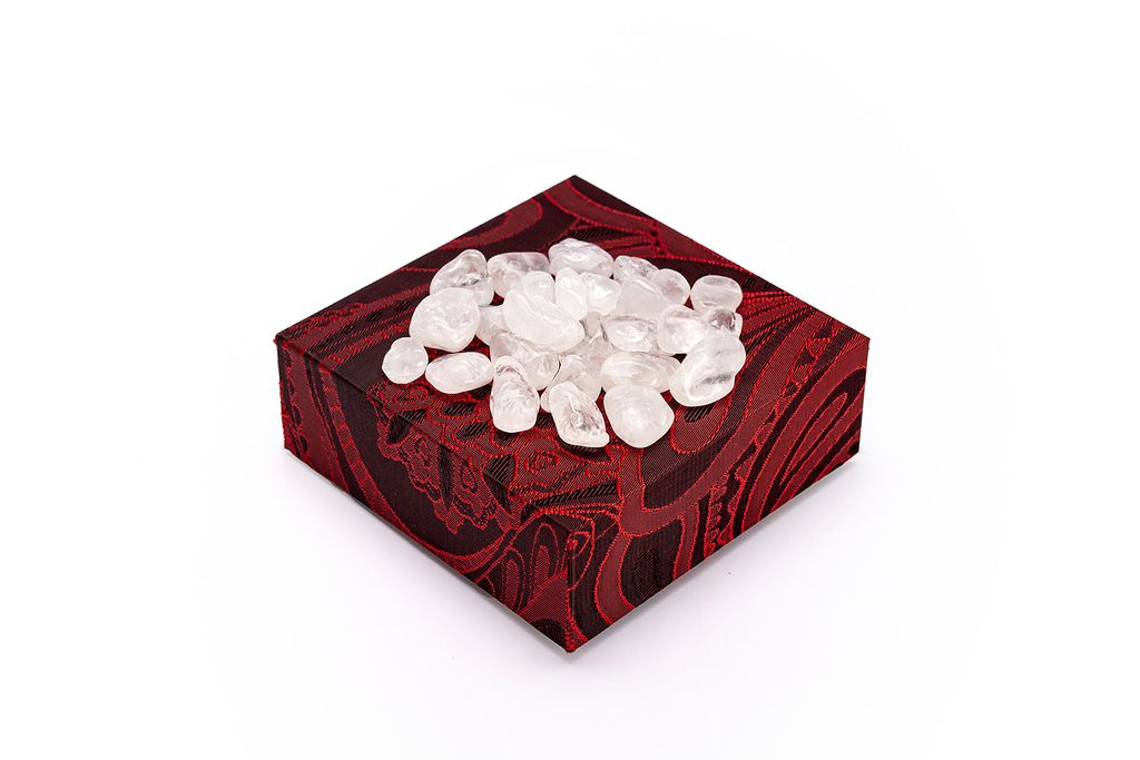 Túi Đá Thạch Anh Hồng - Rose Quartz Chips