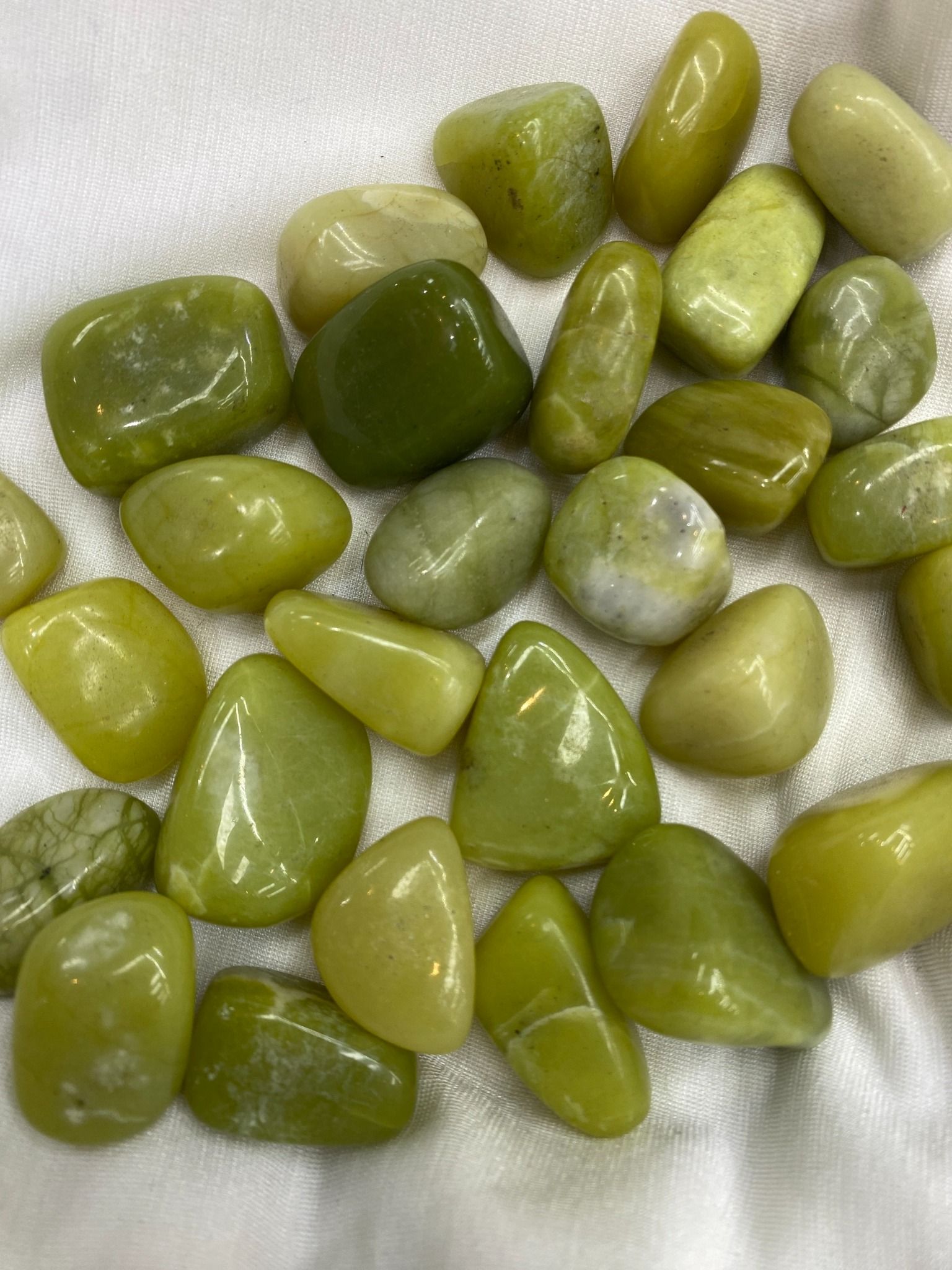 Sỏi Thạch Anh Chanh - Lemon Jade Tumble