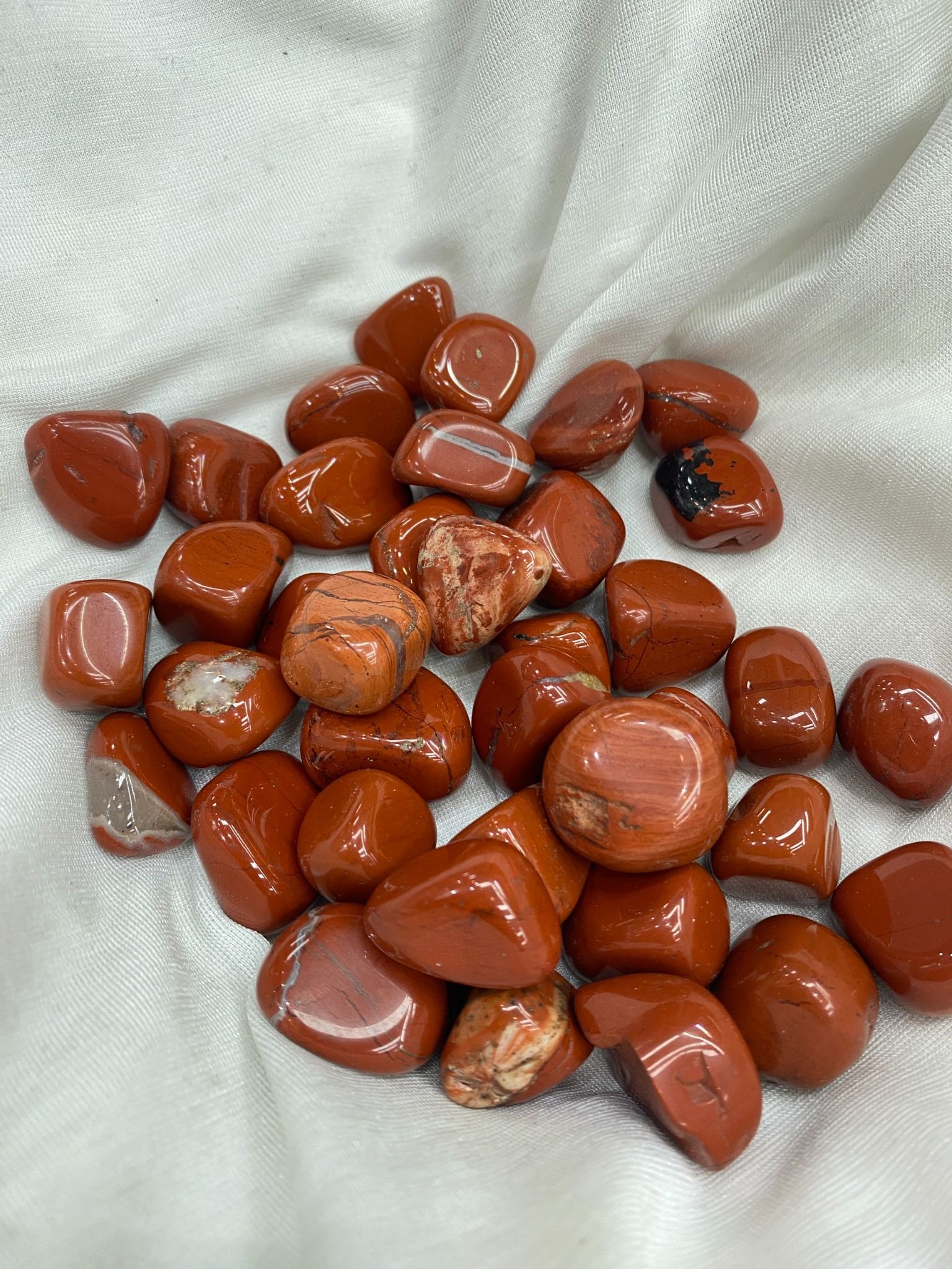 Sỏi Jasper Đỏ - Red Jasper Tumble
