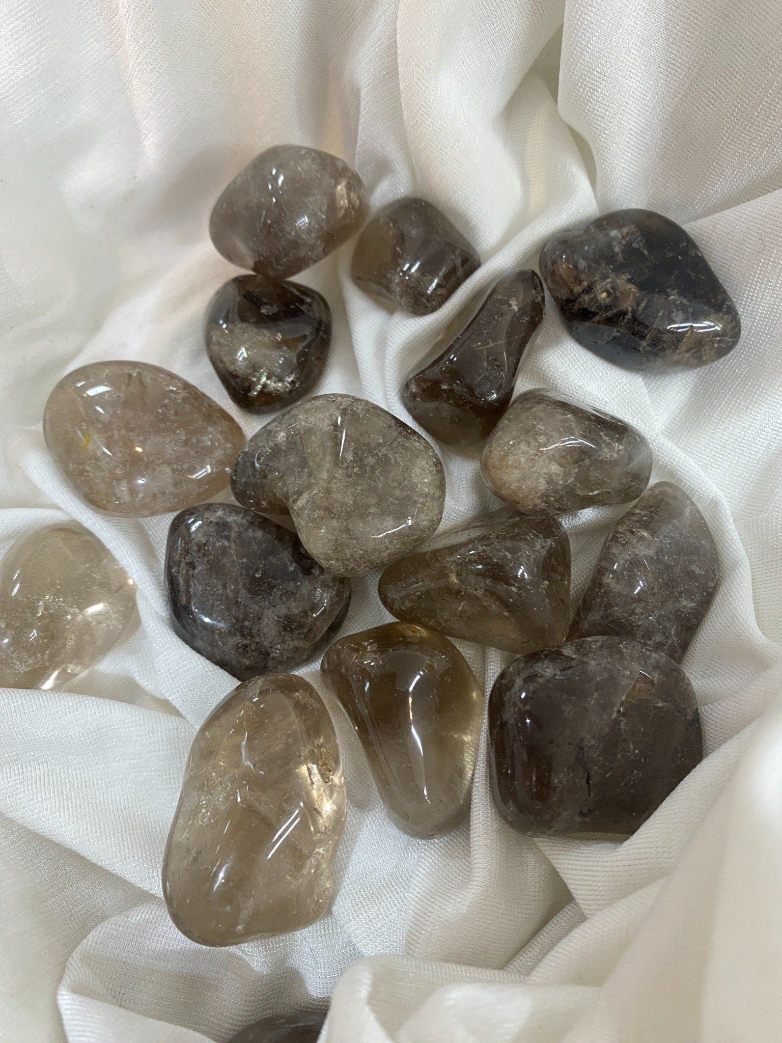 Sỏi Thạch Anh Khói - Smoky Quartz Tumble