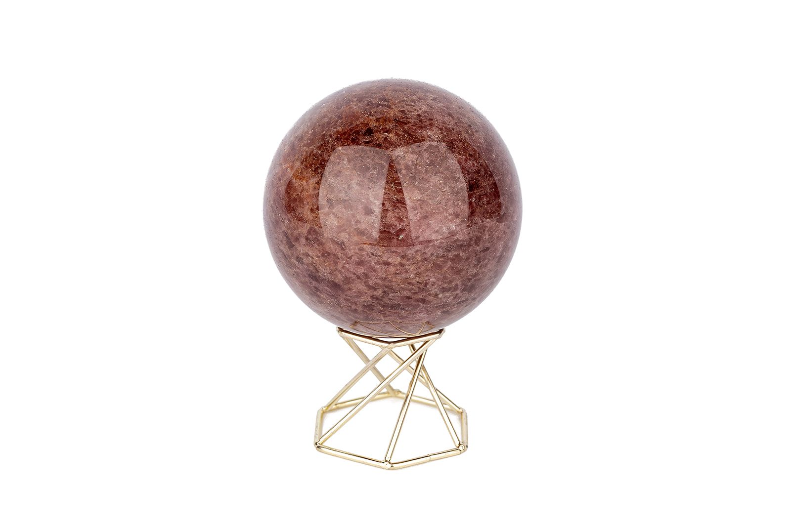 Cầu Thạch Anh Dâu Tây - Strawberry Quartz Sphere