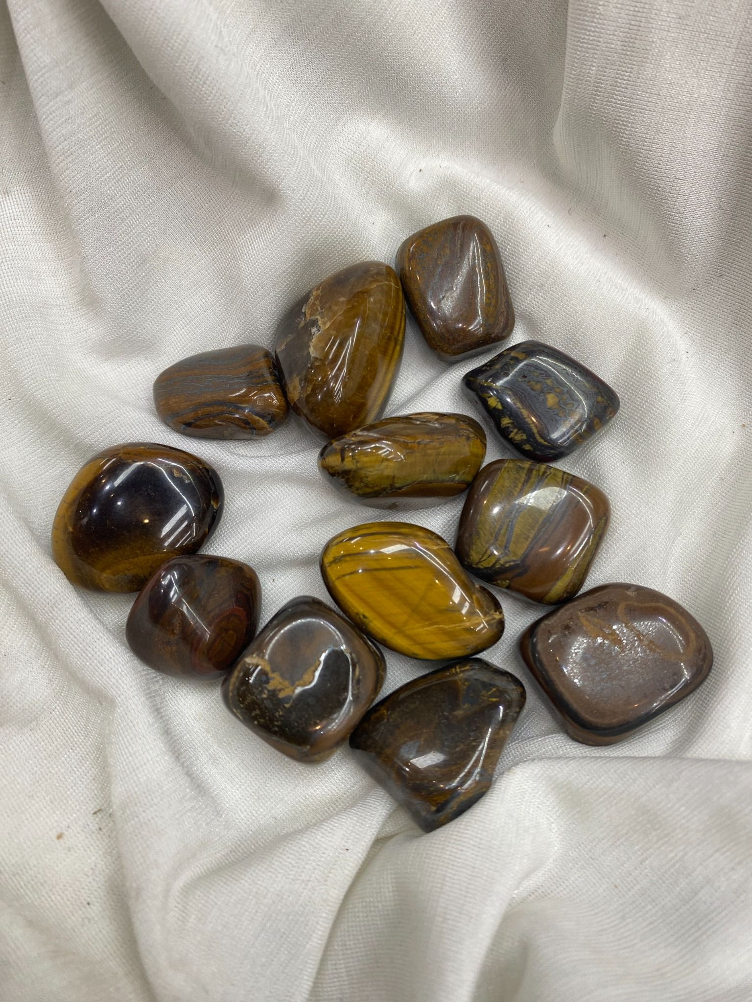 Sỏi Mắt Hổ Xanh - Green Tiger Eye Tumble