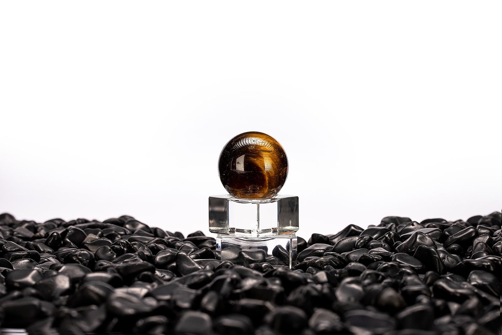 Cầu Mắt Hổ Vàng - Yellow Tiger Eye Sphere