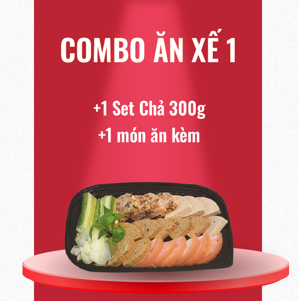 Set chả mix 300gr + Ăn kèm