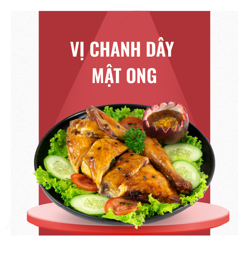 Gà Nướng vị Chanh Dây Mật Ong