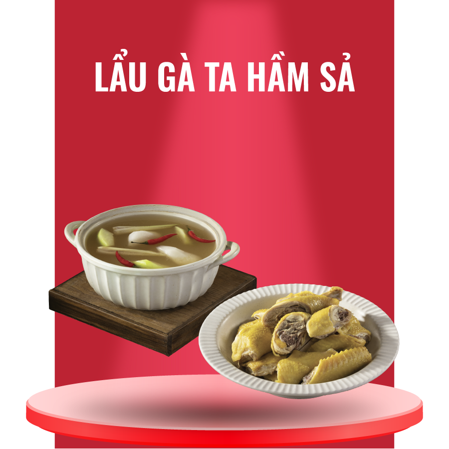 Lẩu gà ta hầm sả