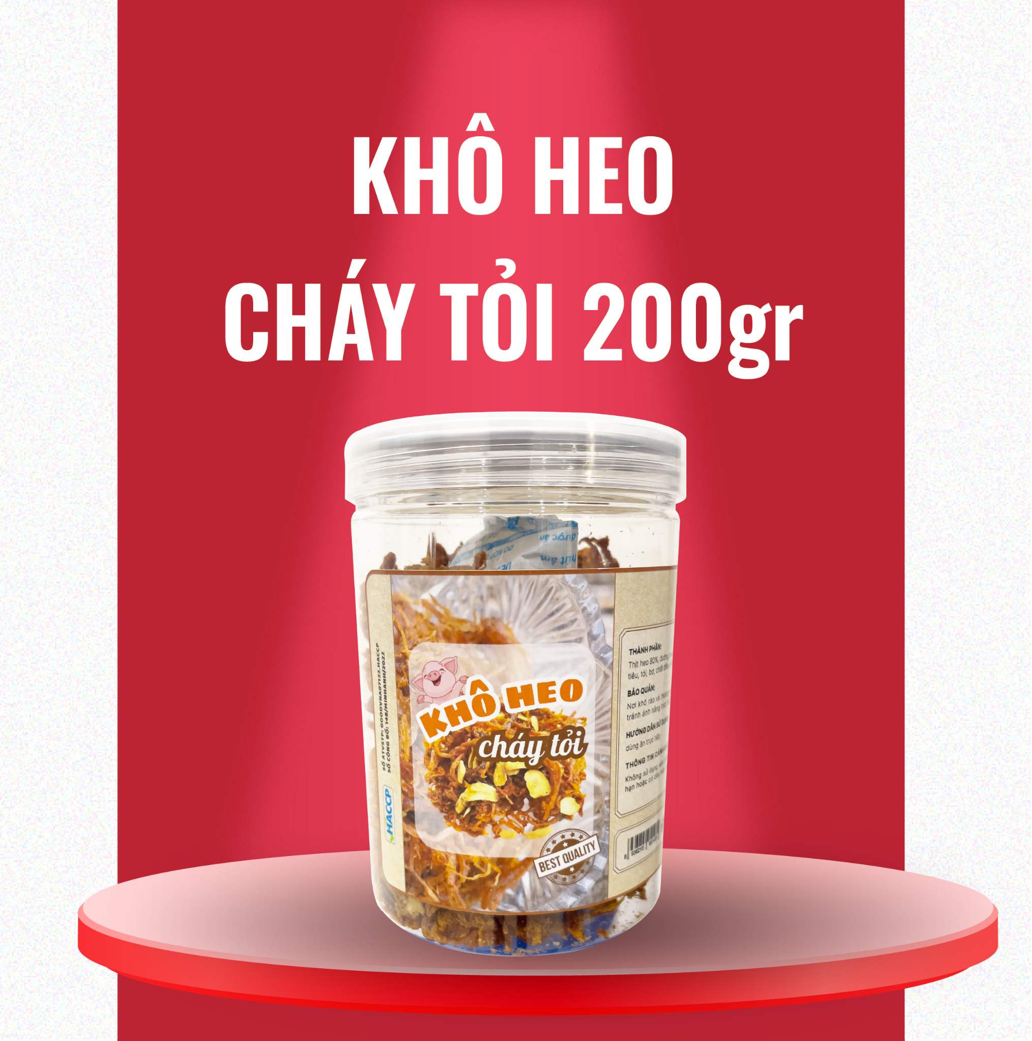 Khô heo cháy tỏi 200gr