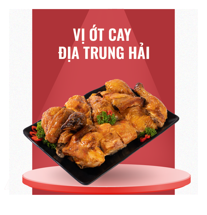  Gà Nướng Vị Ớt Cay Địa Trung Hải 