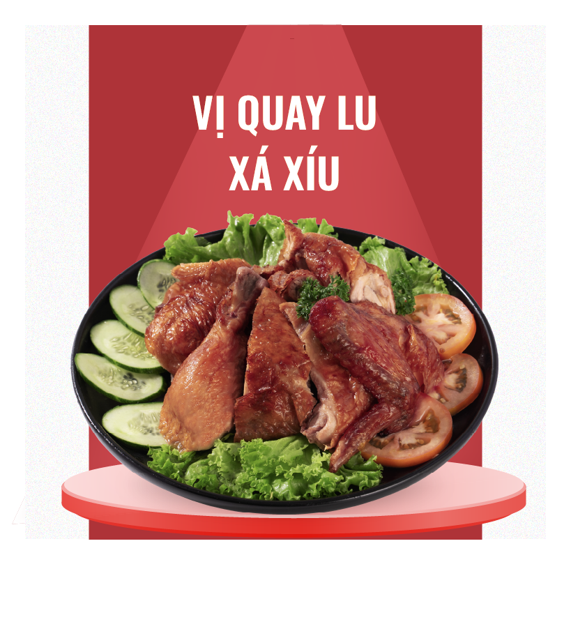 Gà Nướng vị Quay Lu Xá Xíu