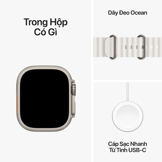 Apple Watch Ultra 2 LTE 49mm Titan Dây Trail Loop - Chính hãng VN/A