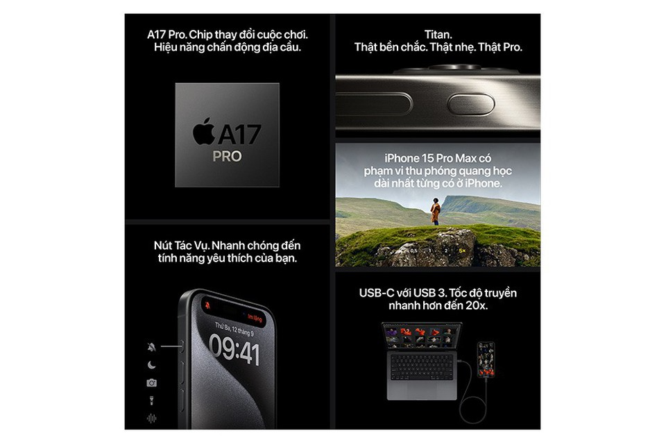iPhone 15 Pro Max 512GB - Cũ Đẹp