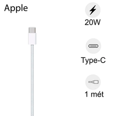 Cáp Type-C to Type-C Apple 1m Dây Dù - Chính Hãng MQKJ3ZA