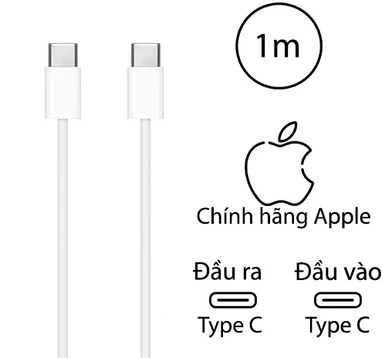 Cáp Type-C to Type-C Apple 1m MUF72ZA/A