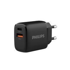 Củ sạc nhanh Philips DLP4327 PD25W + QC3.0 màu đen