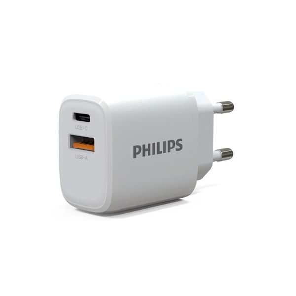 Củ sạc nhanh Philips DLP4327 PD25W + QC3.0 màu trắng