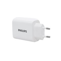 Củ sạc nhanh Philips DLP6333 PD65W + QC3.0 màu trắng