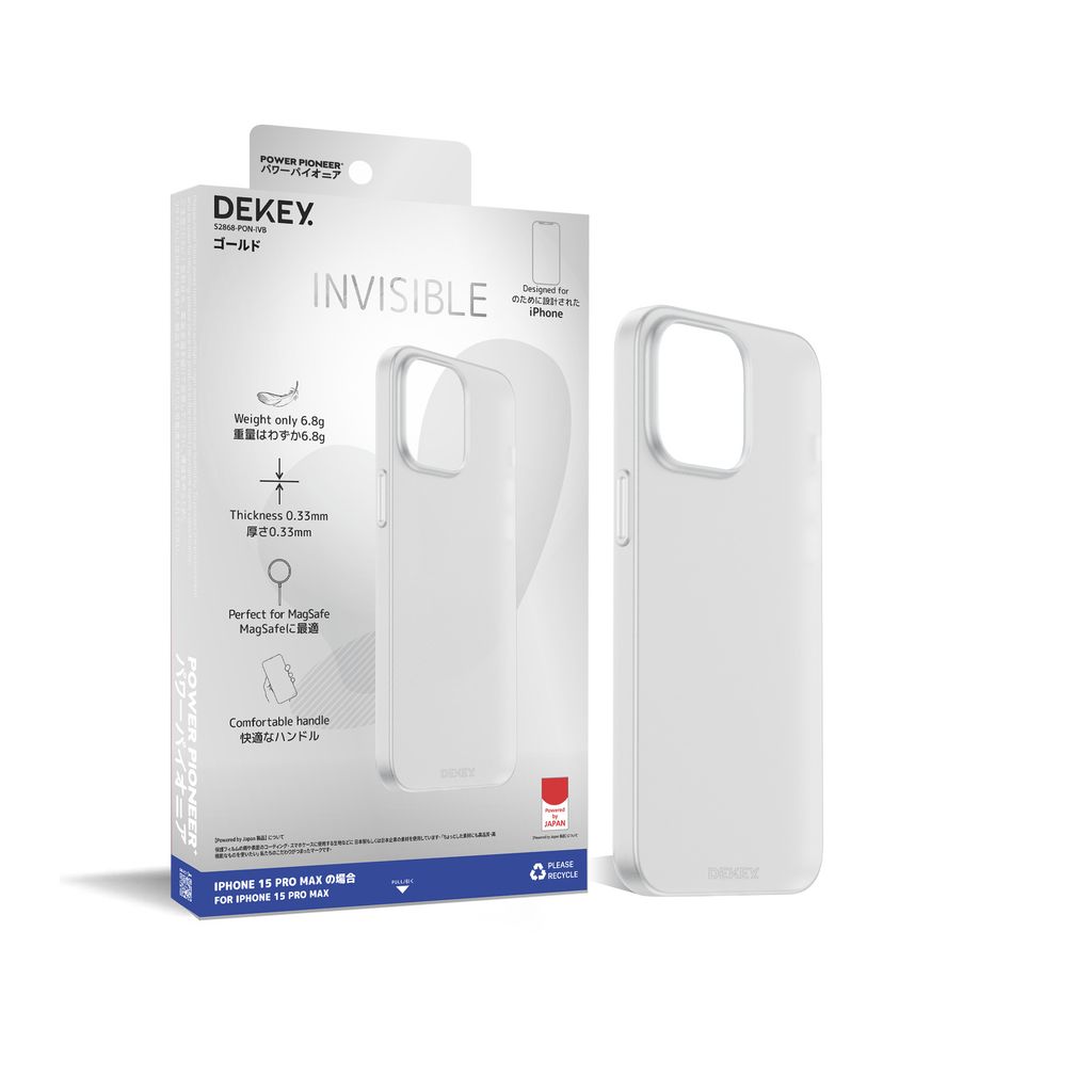 Ốp Lưng Dekey iPhone 15 Promax Invisible Ultra Slim Case