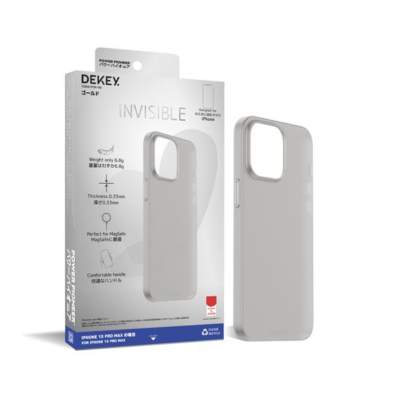 Ốp Lưng Dekey iPhone 15 Promax Invisible Ultra Slim Case