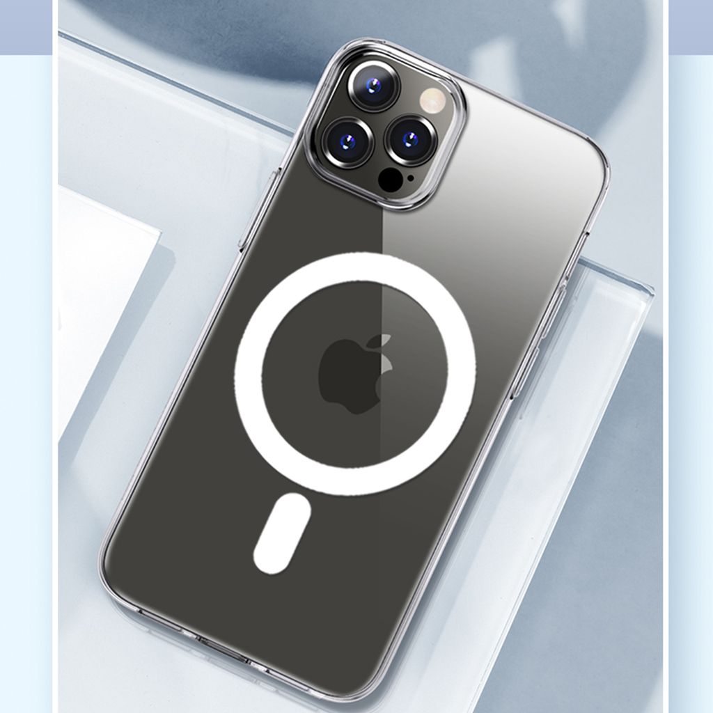 Ốp Lưng Magsafe iPhone 14 Pro Max Tempered Glass Transparent Nguyên Liệu Đức (Droptest 1.8m)