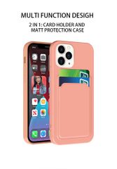 Ốp Lưng Mipow iPhone 15 Pro Max Card Bag Tpu Leather Case - Hồng