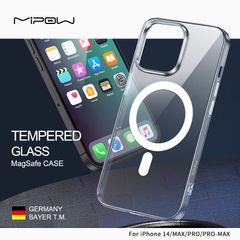 Ốp Lưng Magsafe iPhone 14 Pro Tempered Glass Transparent Nguyên Liệu Đức (Droptest 1.8m)