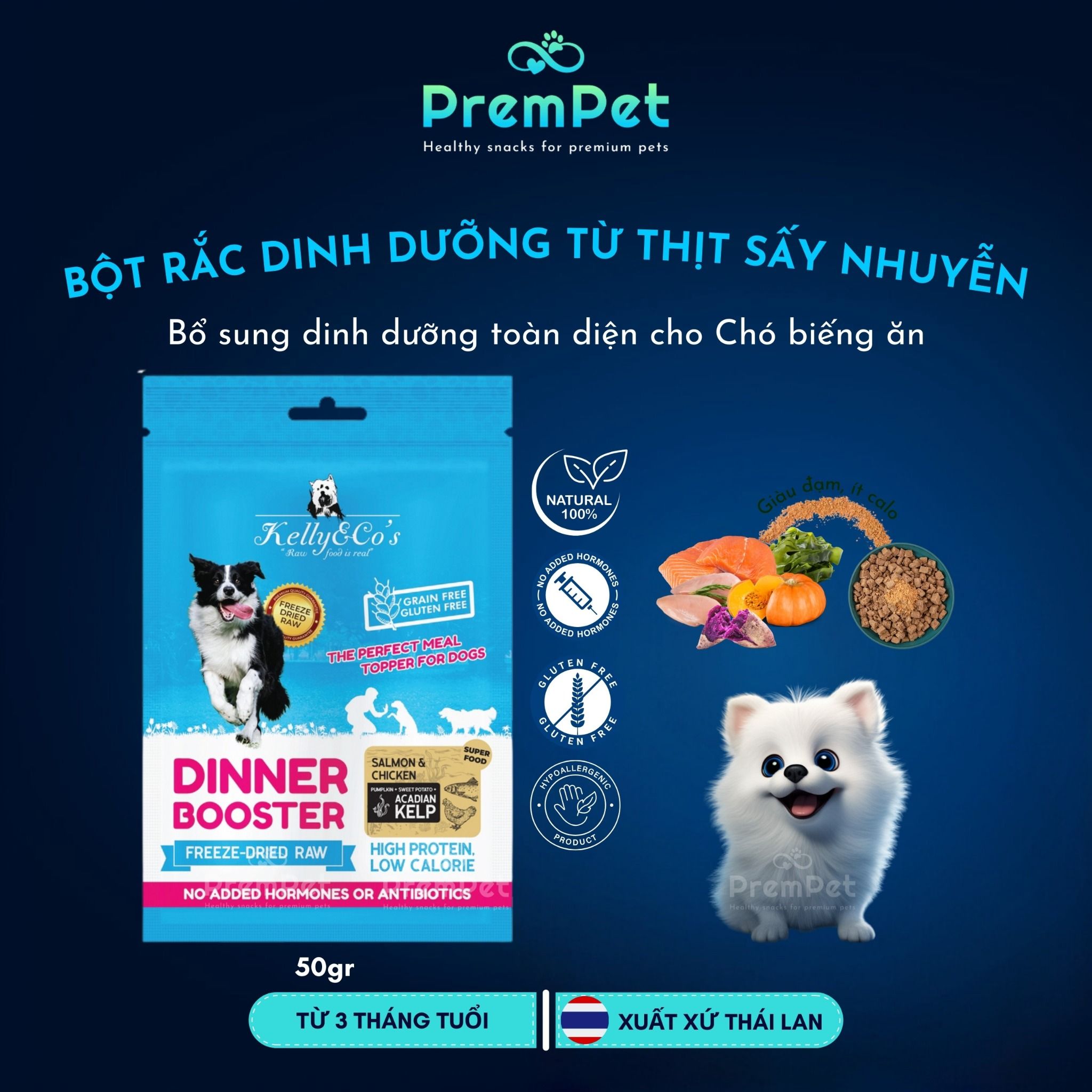Combo Kích Vị Giác - Hết Biếng Ăn cho Chó từ 3 tháng tuổi
