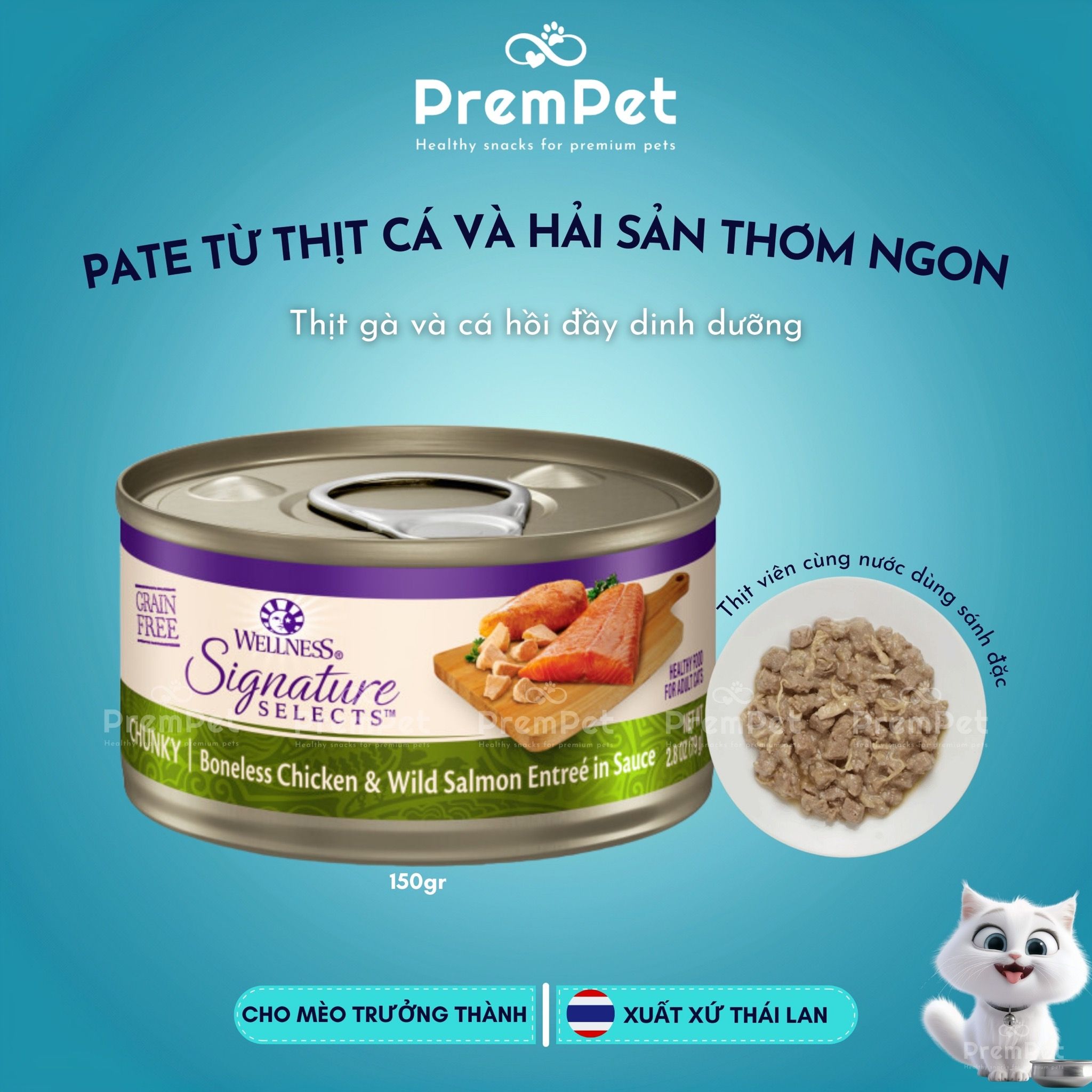 Pate - Wellness CORE - Từ Thịt Cá & Hải Sản - cho Mèo - Hộp 150g