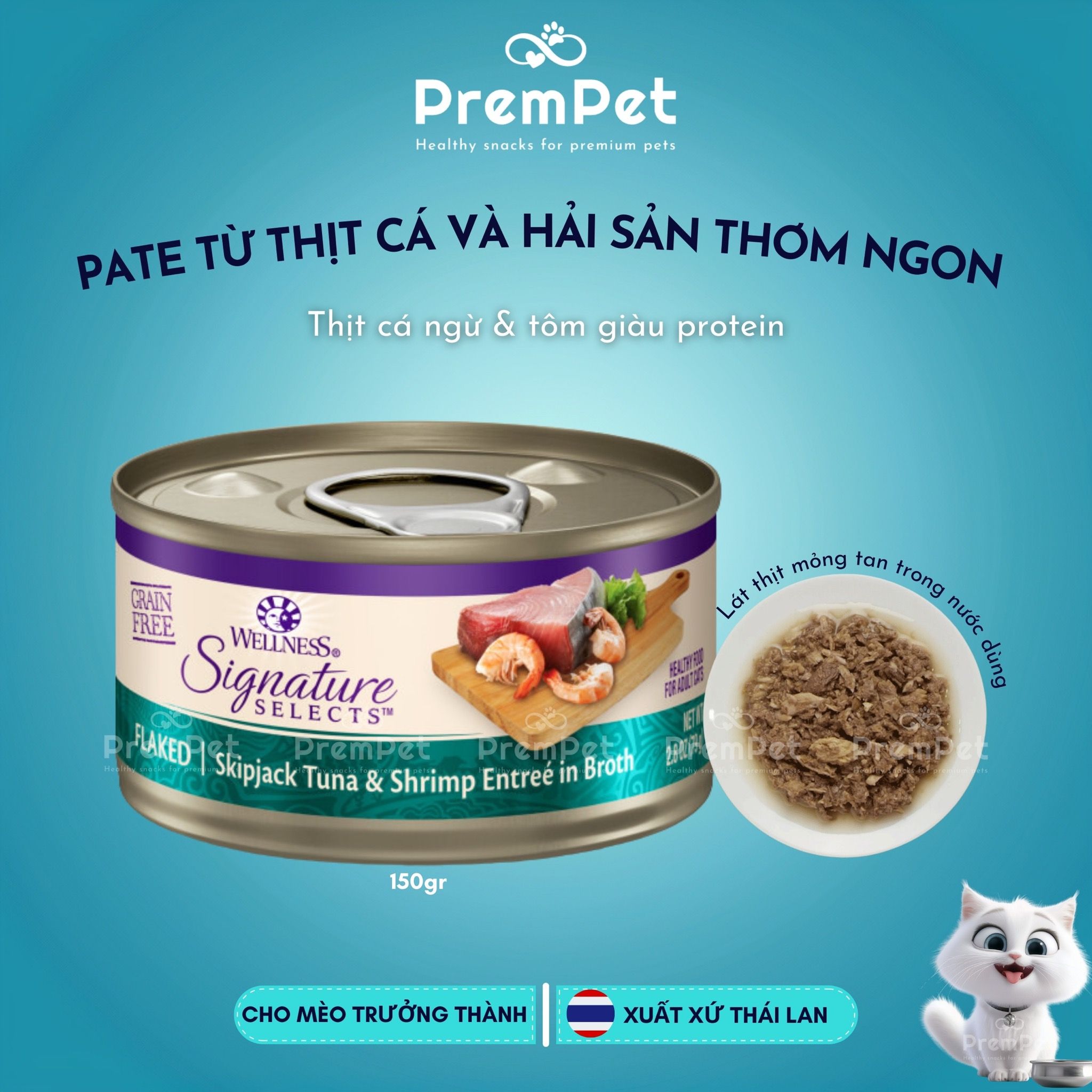 Pate - Wellness CORE - Từ Thịt Cá & Hải Sản - cho Mèo - Hộp 150g