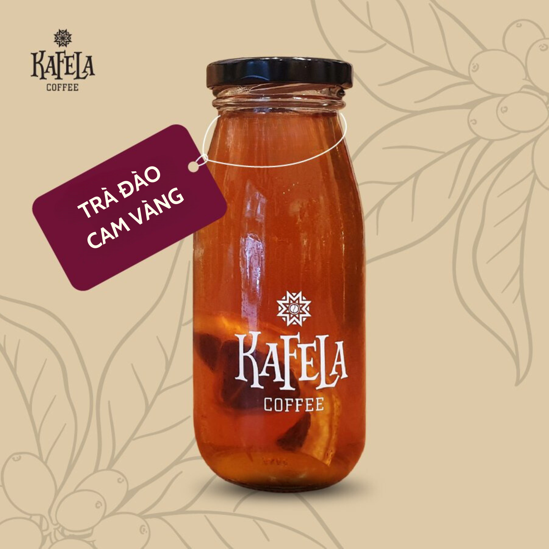 #4 Trà Đào Cam Vàng - Chai 250ml