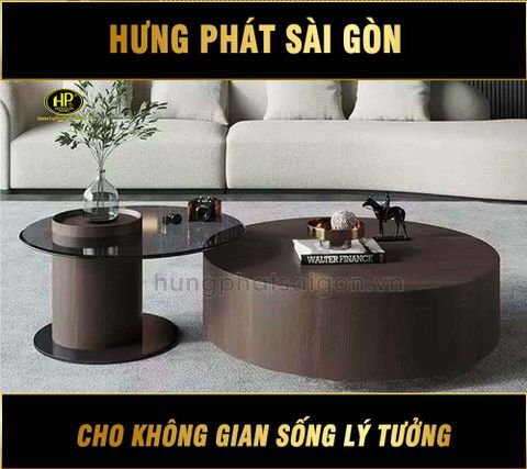 Bàn Sofa Tròn Bằng Gỗ Cao Cấp BT-321