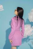Áo vest ngắn hồng chấm bi trắng