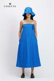 Đầm Lily Mixxx form A xanh cobalt