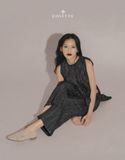 Set bộ vải dập li đen