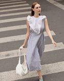 Đầm Lily Maid caro đậm