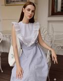 Đầm Lily Maid caro đậm