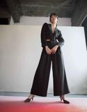 Quần tây 2 bản lưng đen