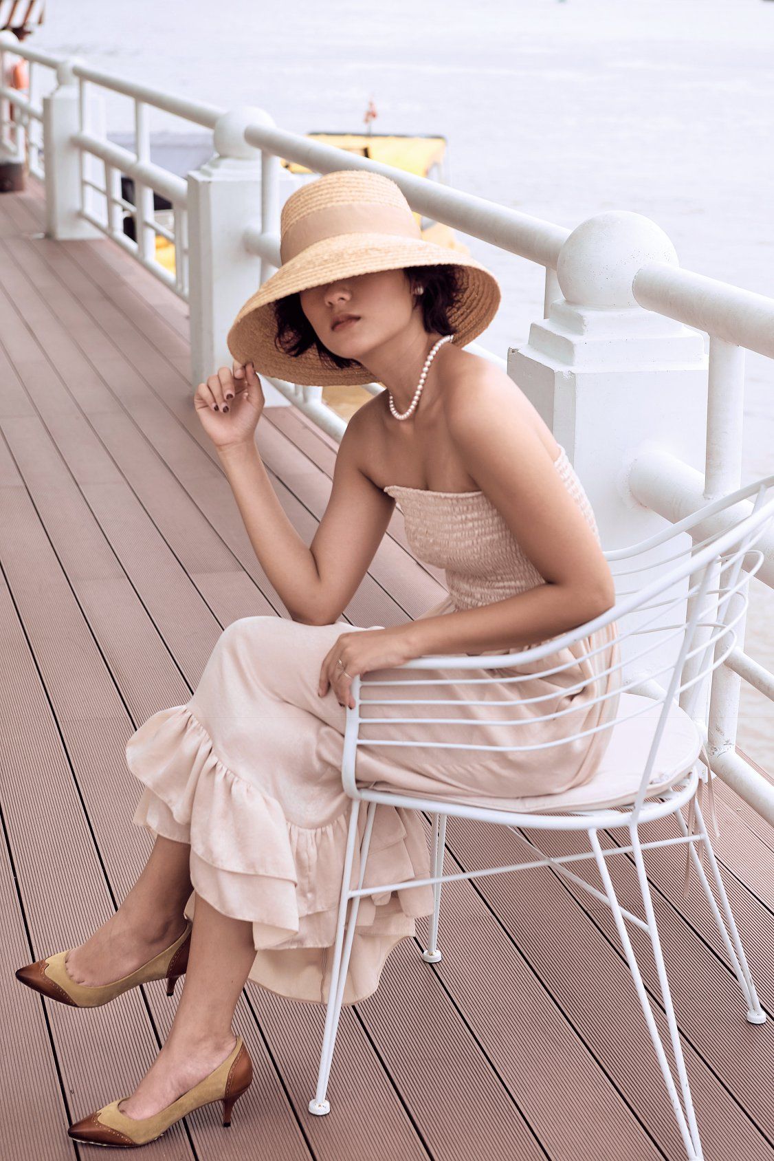 Đầm ống chạy thun chỉ bèo lai