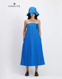 Đầm Lily Mixxx form A xanh cobalt