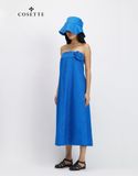 Đầm Lily Mixxx form A xanh cobalt