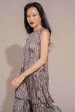 Set bộ vải dập li nâu