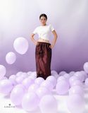 Chân váy Lily Saree đỏ