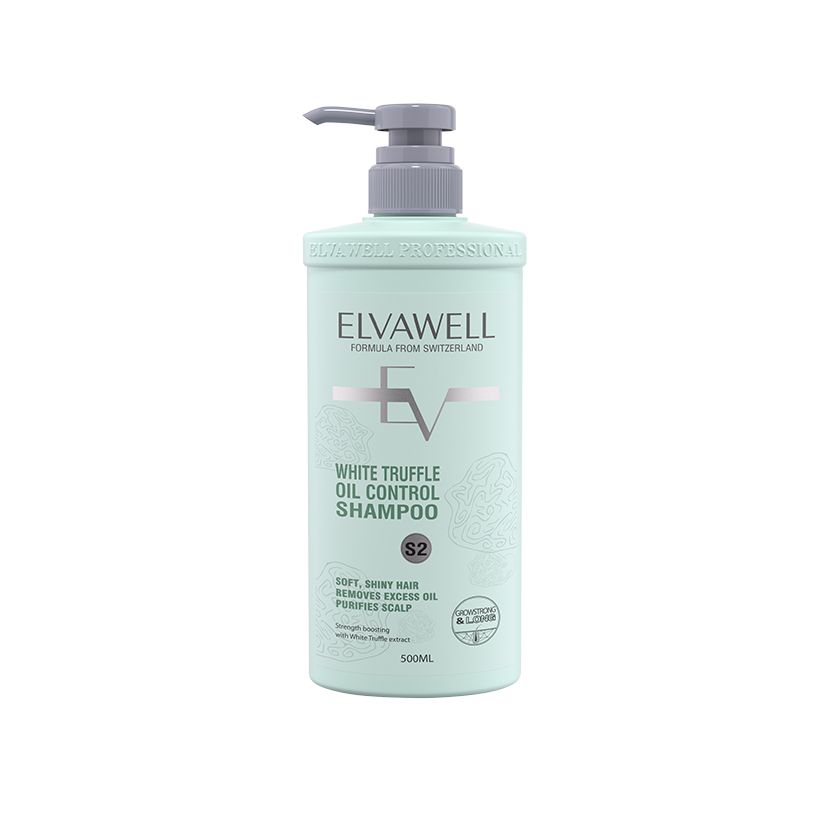 Dầu gội giảm rụng tóc sạch dầu bết Elvawell 500ml