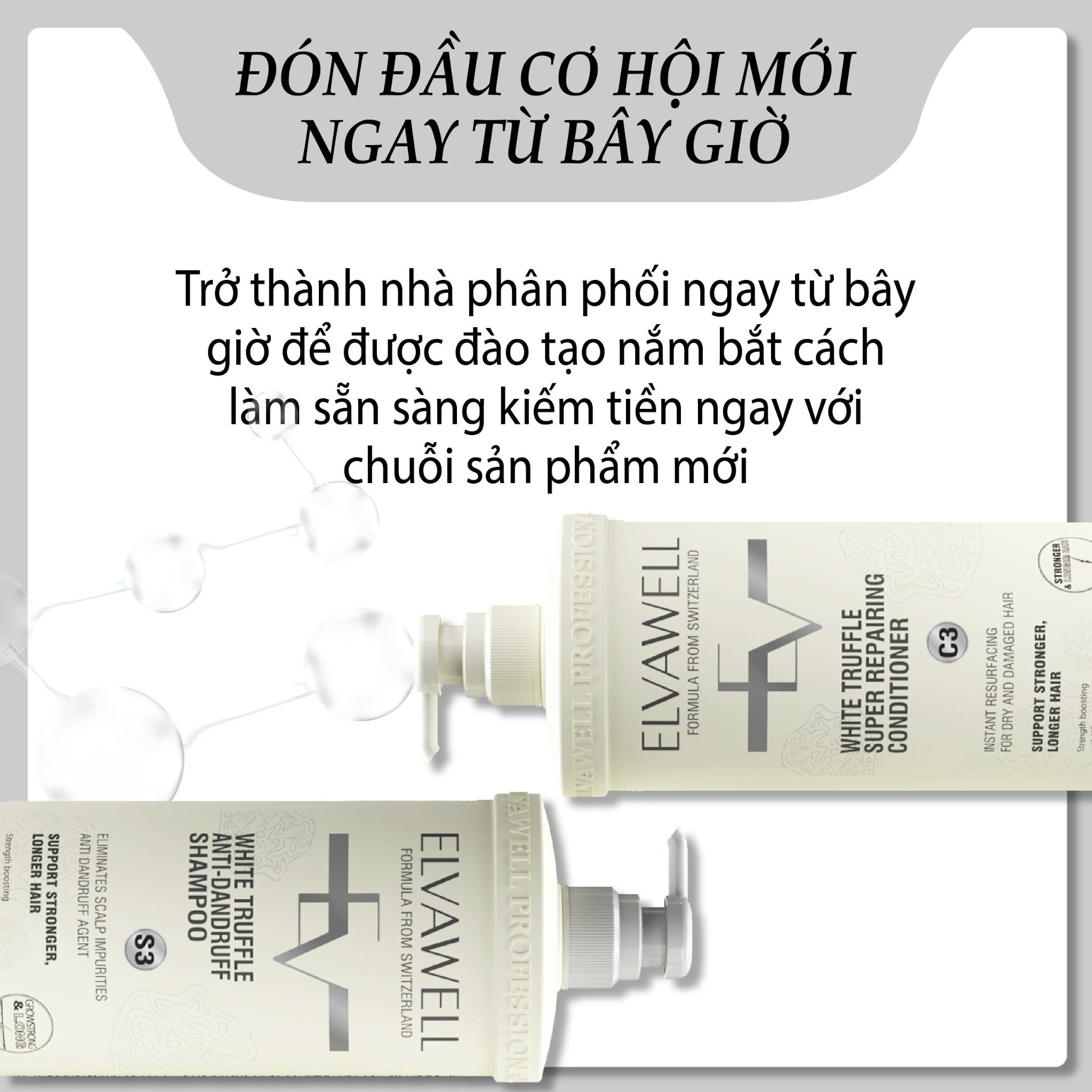 Dầu xả giảm gàu siêu suôn mượt Elvawell 500ml